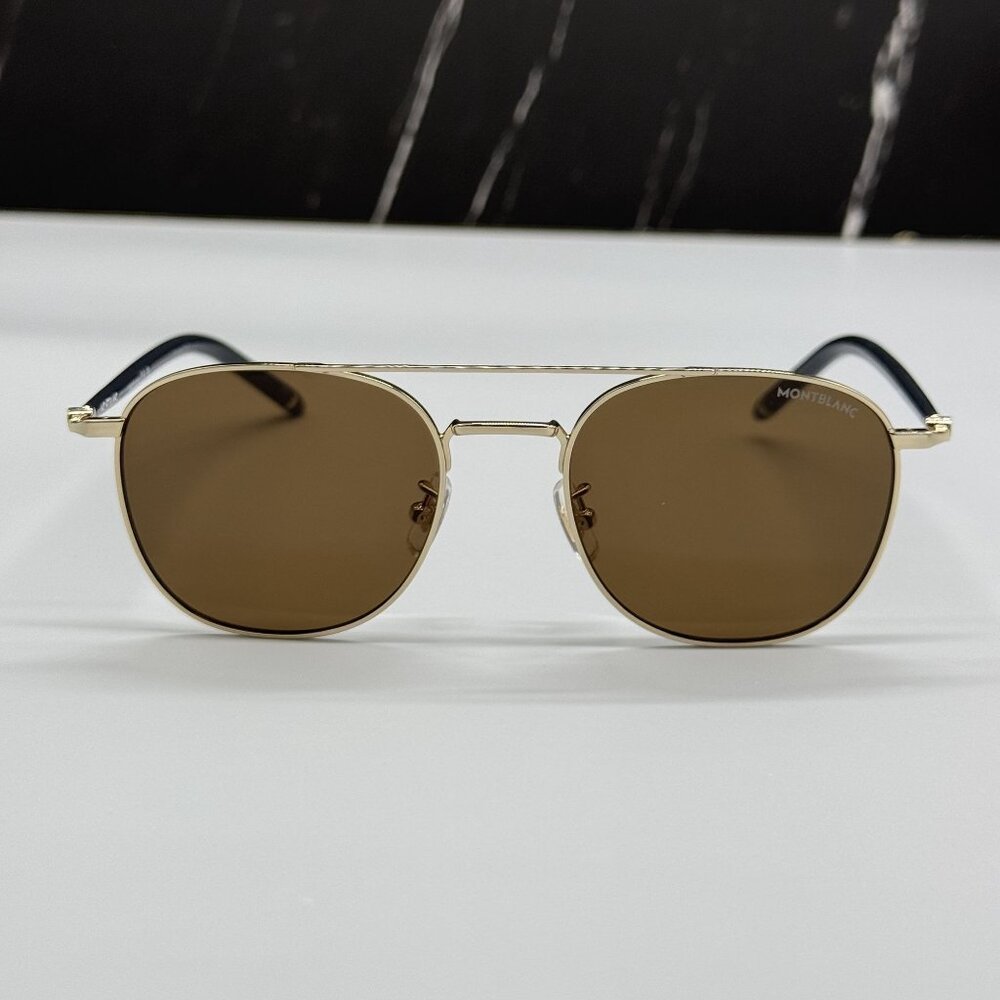 NEW MONTBLANC SUNGLASSES MEN BLACK BROWN EYEWEAR MONTBLANC MB0271S 004